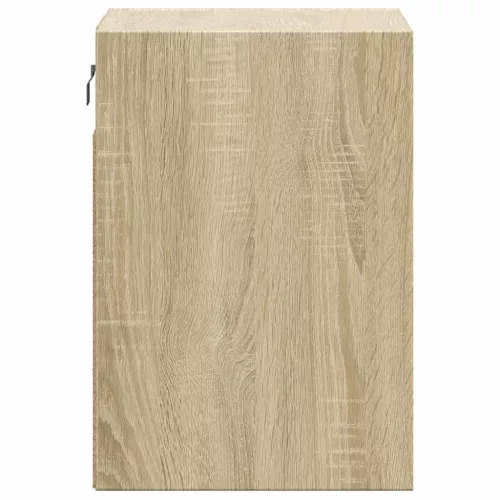  sonoma tölgy színű fali éjjeliszekrény LED-világítással