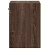  barna tölgy színű fali éjjeliszekrény LED-világítással