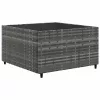  6 részes szürke polyrattan kerti ülőgarnitúra párnákkal