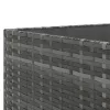  6 részes szürke polyrattan kerti ülőgarnitúra párnákkal