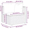  4 részes szürke polyrattan kerti ülőgarnitúra párnákkal