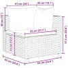  4 részes szürke polyrattan kerti ülőgarnitúra párnákkal