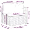  6 részes szürke polyrattan kerti ülőgarnitúra párnákkal