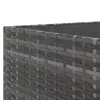  8 részes szürke polyrattan kerti ülőgarnitúra párnákkal