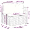  9 részes szürke polyrattan kerti ülőgarnitúra párnákkal