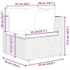  10 részes szürke polyrattan kerti ülőgarnitúra párnákkal