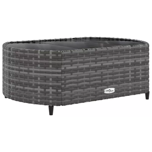 6 részes szürke polyrattan kerti ülőgarnitúra párnákkal