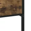  füstös tölgy színű fém ágykeret matrac nélkül 183 x 213 cm