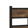  füstös tölgy színű fém ágykeret matrac nélkül 183 x 213 cm