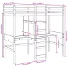  tömör fenyő galériaágy-keret matrac nélkül 80 x 200 cm