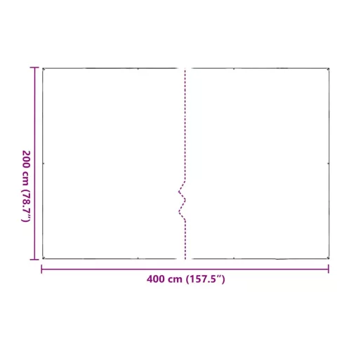  növénytakaró fülekkel 2x4 m polietilén