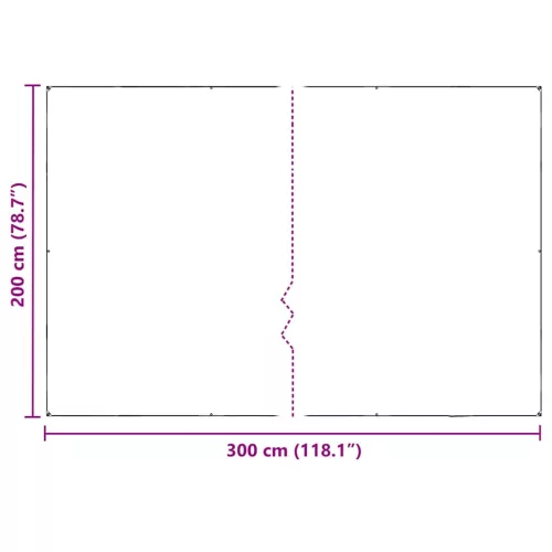  Növénytakaró lyukakkal 2x3 m PVC