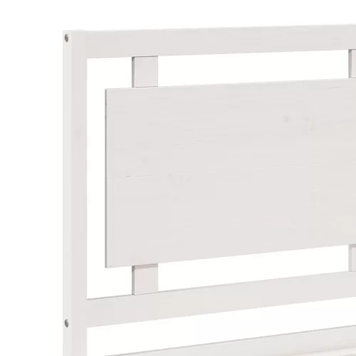  fehér tömör fa extra hosszú ágykeret matrac nélkül 200 x 220 cm