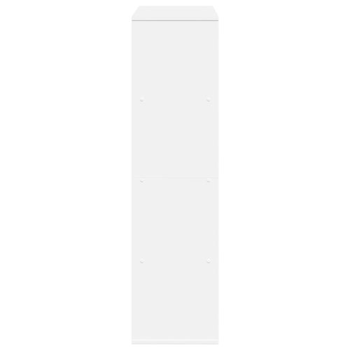  fehér szerelt fa könyvespolc 100 x 33 x 125,5 cm