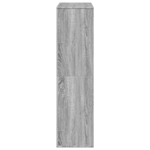  szürke sonoma színű szerelt fa könyvespolc 100 x 33 x 125,5 cm