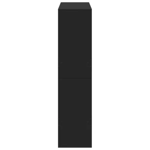  fekete szerelt fa könyvespolc 100 x 33 x 135 cm