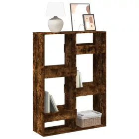    füstös tölgy színű szerelt fa könyvespolc 100 x 33 x 135 cm