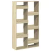  sonoma tölgy színű szerelt fa könyvespolc 100 x 33 x 175 cm