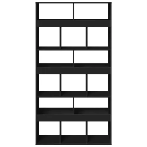  fekete szerelt fa térelválasztó 100 x 33 x 187,5 cm