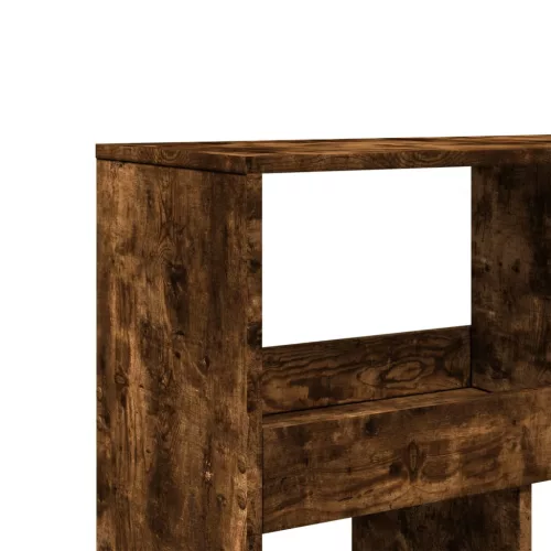  füstös tölgy színű szerelt fa térelválasztó 100 x 33 x 187,5 cm