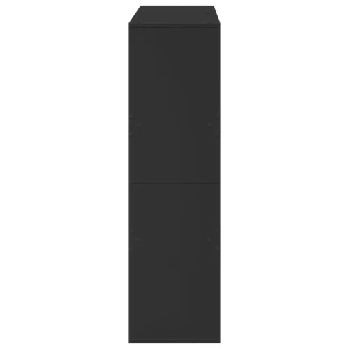  fekete szerelt fa térelválasztó 100 x 33 x 115 cm