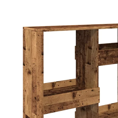  antik fa színű szerelt fa térelválasztó 100 x 33 x 135 cm
