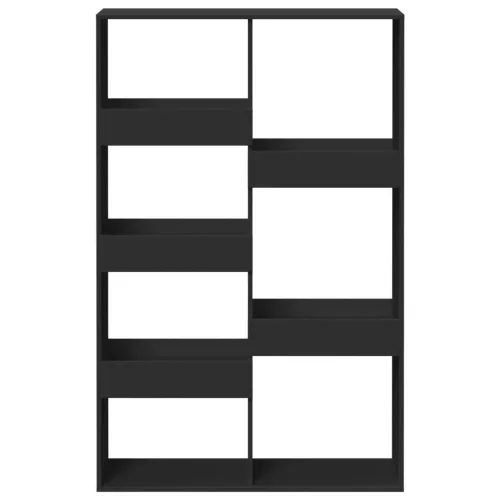  fekete szerelt fa térelválasztó 100 x 33 x 155,5 cm