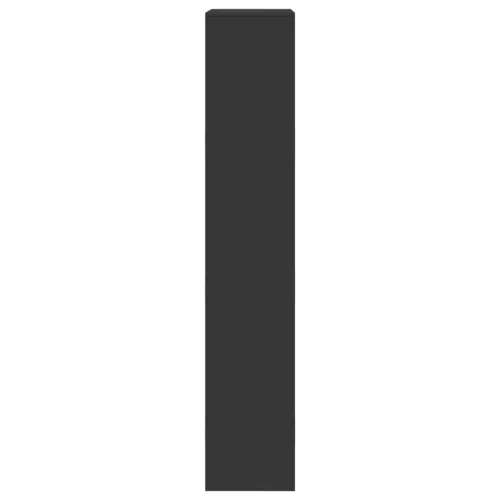  fekete szerelt fa térelválasztó 100 x 33 x 175 cm