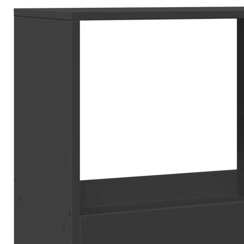  fekete szerelt fa térelválasztó 100 x 33 x 175 cm