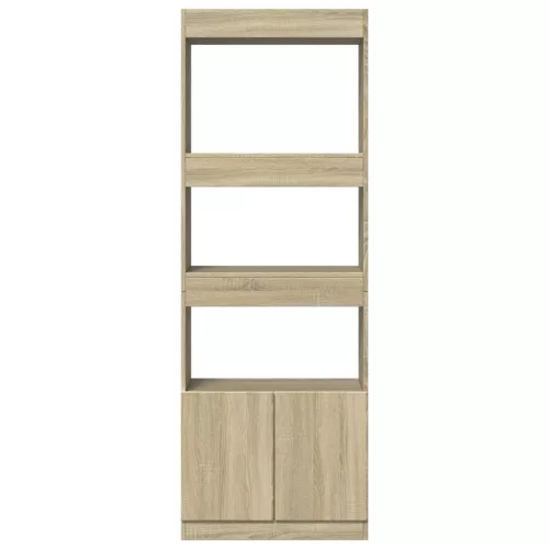  sonoma tölgy szerelt fa magasszekrény 63 x 33 x 180 cm