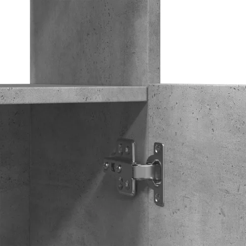  betonszürke szerelt fa magasszekrény 63 x 33 x 180 cm