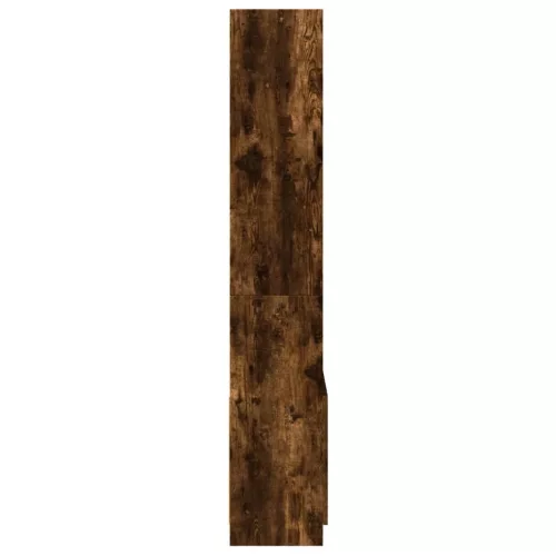  üstös tölgy színű szerelt fa magasszekrény 63 x 33 x 180 cm