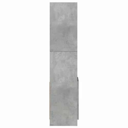  betonszürke szerelt fa magasszekrény 92 x 33 x 140 cm