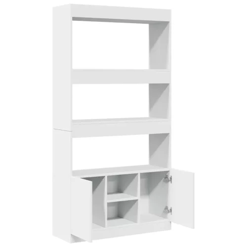  fehér szerelt fa magasszekrény 92 x 33 x 180 cm