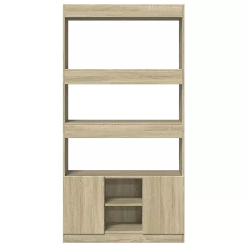  sonoma tölgy szerelt fa magasszekrény 92 x 33 x 180 cm