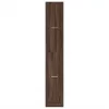  barna tölgy színű szerelt fa patikaszekrény 30 x 41 x 174,5 cm