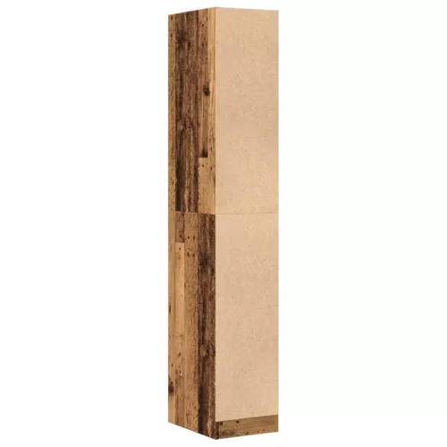  antik fa színű szerelt fa patikaszekrény 30 x 41 x 174,5 cm