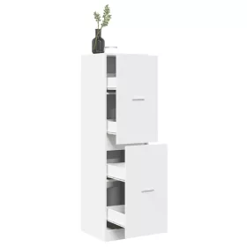  fehér szerelt fa patikaszekrény 40 x 41 x 144,5 cm