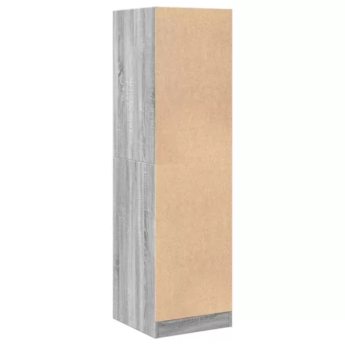  szürke sonoma színű szerelt fa patikaszekrény 40x41x144,5 cm