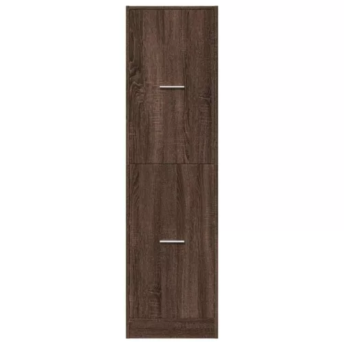  barna tölgy színű szerelt fa patikaszekrény 40 x 41 x 144,5 cm