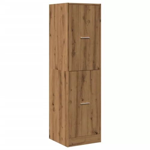  kézműves tölgy színű szerelt fa patikaszekrény 40x41x144,5 cm