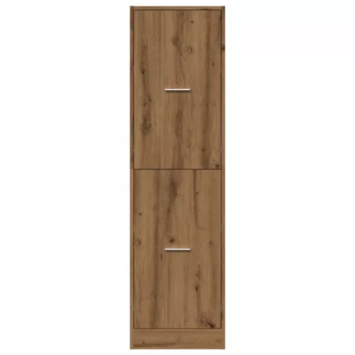  kézműves tölgy színű szerelt fa patikaszekrény 40x41x144,5 cm