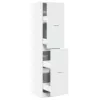  fehér szerelt fa patikaszekrény 40 x 41 x 174,5 cm