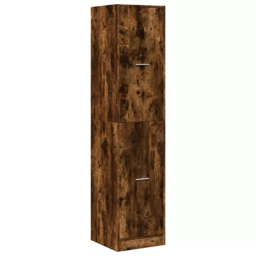  füstös tölgy színű szerelt fa patikaszekrény 40 x 41 x 174,5 cm