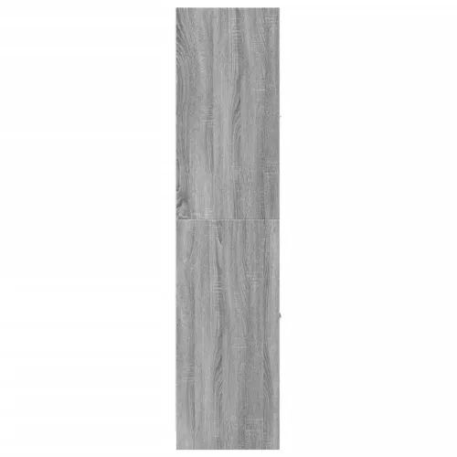  szürke sonoma színű szerelt fa patikaszekrény 40x41x174,5 cm