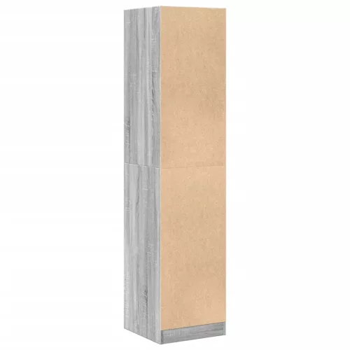  szürke sonoma színű szerelt fa patikaszekrény 40x41x174,5 cm