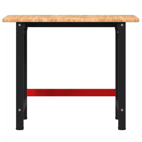  világosbarna tölgyfa négyszög alakú munkapad 100 x 60 x 81,5 cm