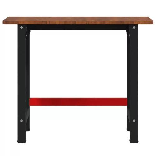  sötétbarna tölgyfa négyszög alakú munkapad 100 x 60 x 81,5 cm