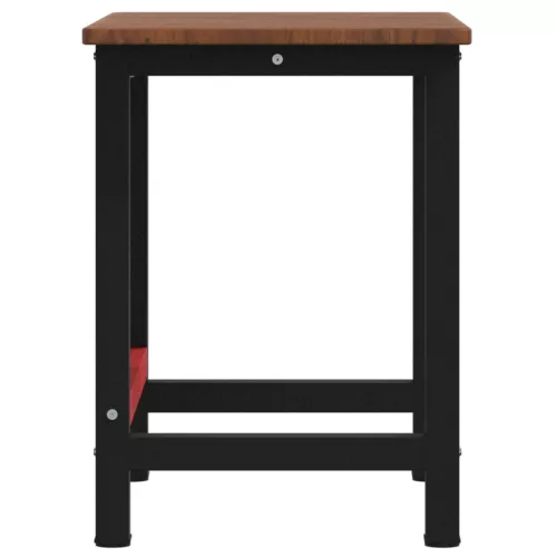  sötétbarna tölgyfa négyszög alakú munkapad 100 x 60 x 81,5 cm