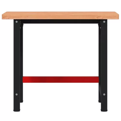  tömör bükkfa négyszög alakú munkapad 100 x 60 x 83 cm